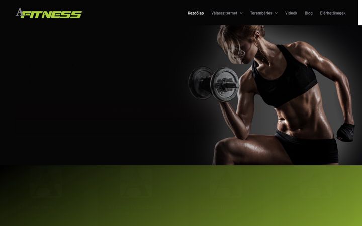 Kuvakaappaus sivustosta afitness.hu