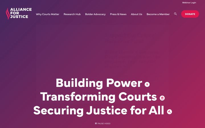 Screenshot of afj.org