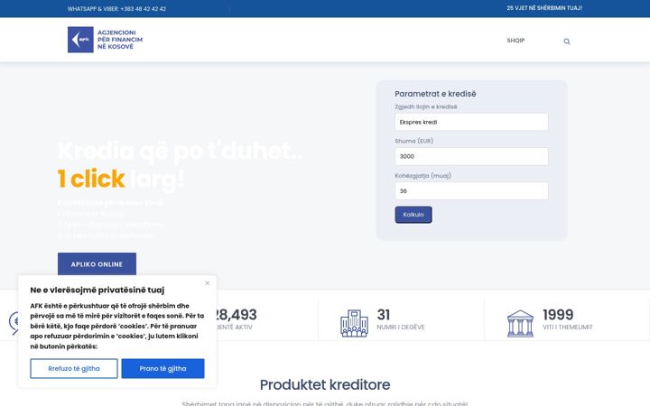 Screenshot van afkonline.org