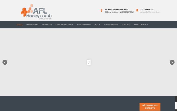 Screenshot of afl-honeycomb.com