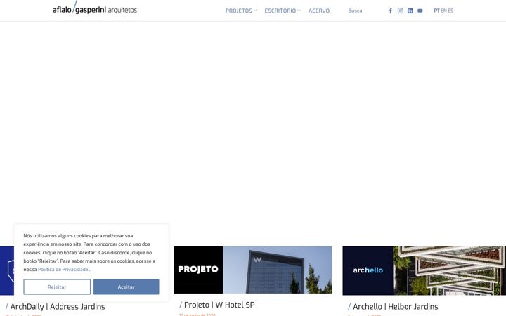 Screenshot of aflalogasperini.com.br