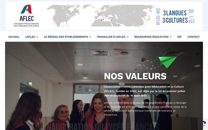 Kuvakaappaus sivustosta aflec-fr.org