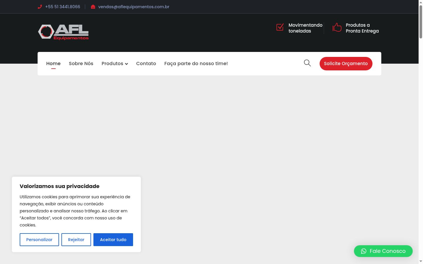 Képernyőkép a bármilyen interakció előtt megjelenő hozzájárulási bannerről