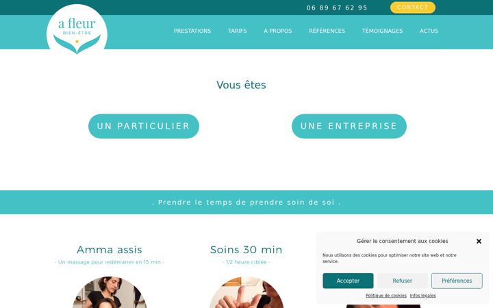 Ekrano kopija afleur.fr