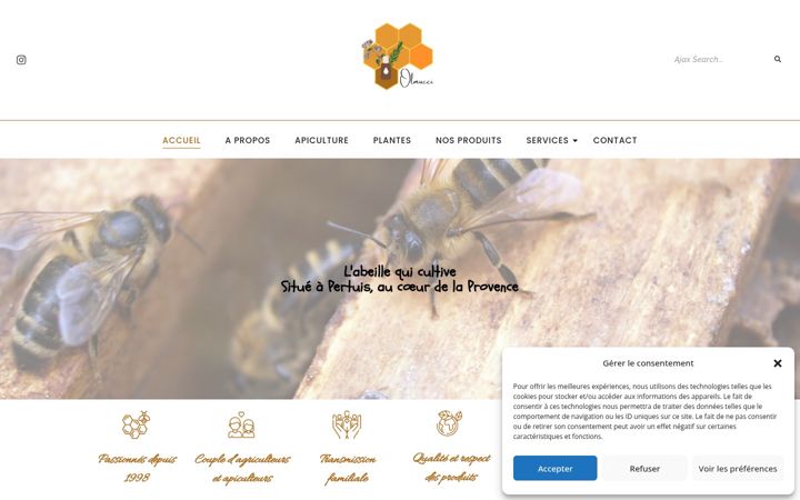 Screenshot of afleurdabeille.fr