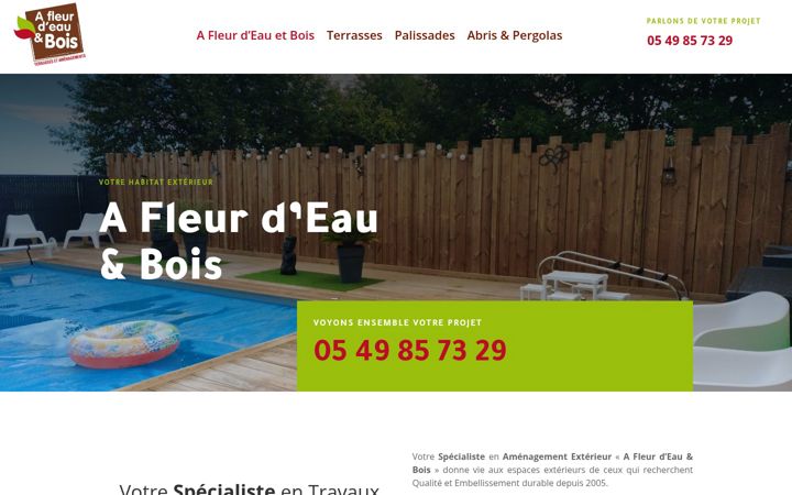 Screenshot of afleurdeauterrassebois.com