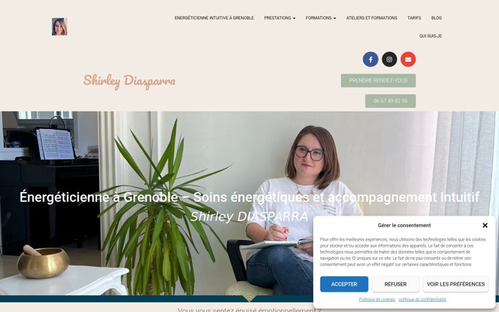 Screenshot ta' afleursdesens.com