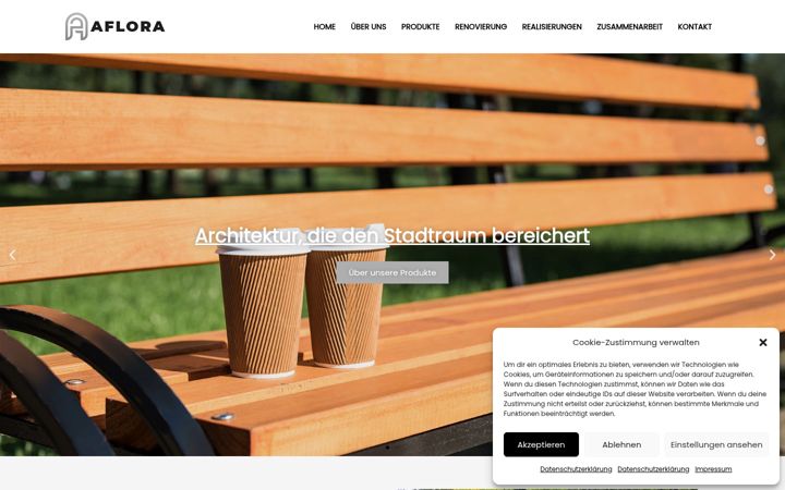 Screenshot of aflora.de
