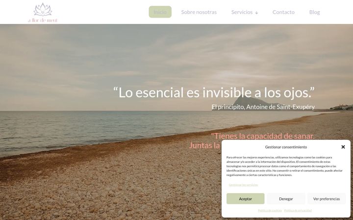 Screenshot of aflordementpsicologia.com