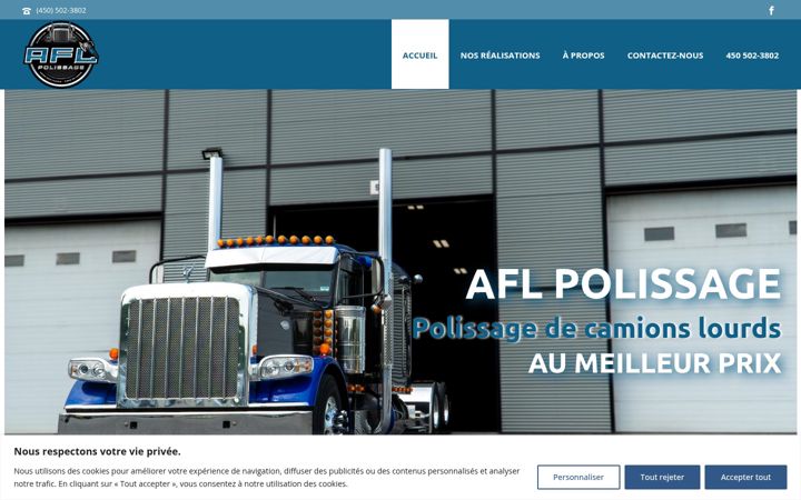 Screenshot of aflpolissage.ca