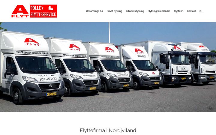 Screenshot of aflyt.dk