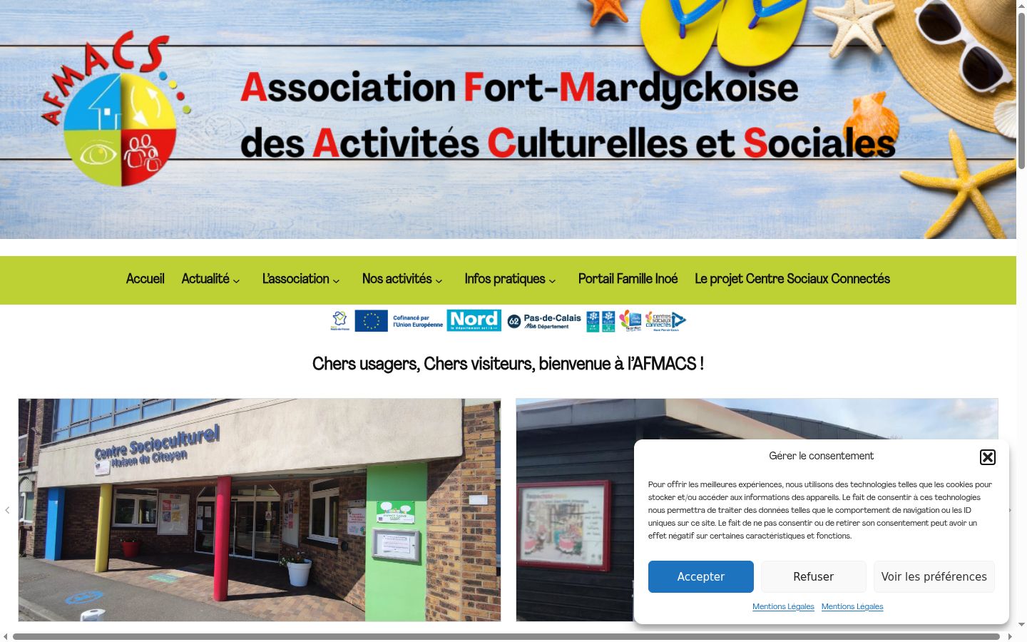 Screenshot tal-banner tal-kunsens muri qabel kwalunkwe interazzjoni