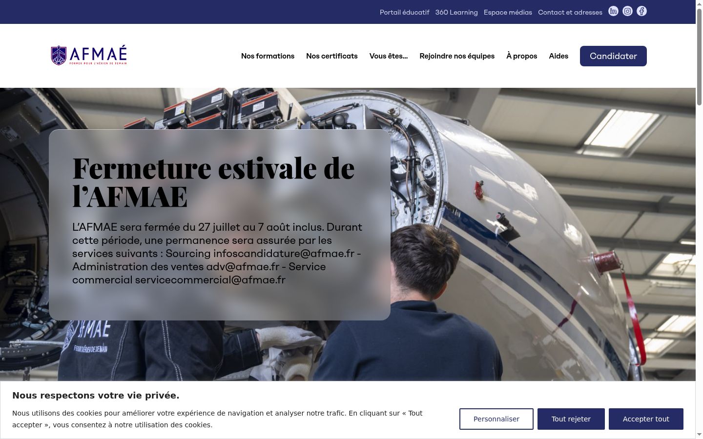Screenshot tal-banner tal-kunsens muri qabel kwalunkwe interazzjoni
