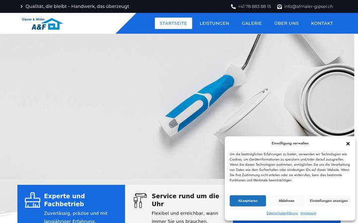 Screenshot of afmaler-gipser.ch