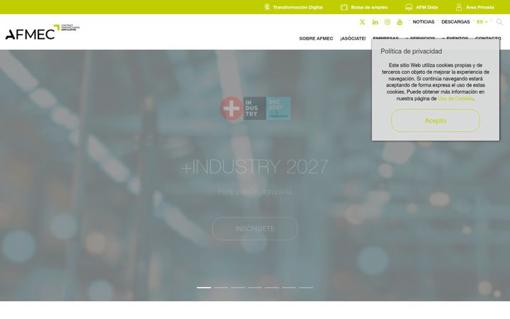 Screenshot of afmec.es