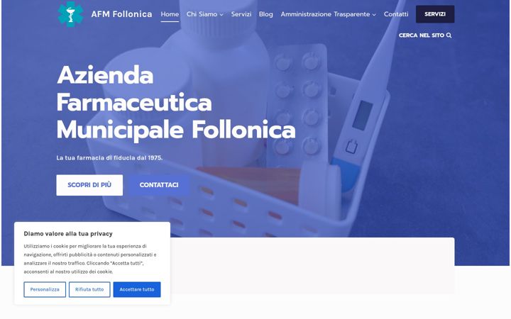 Snímek obrazovky afmfollonica.com
