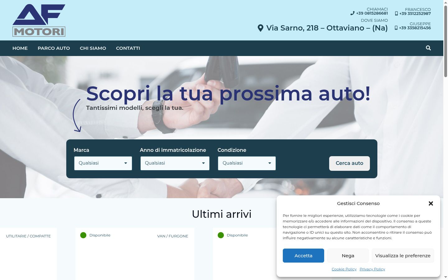 Képernyőkép a bármilyen interakció előtt megjelenő hozzájárulási bannerről