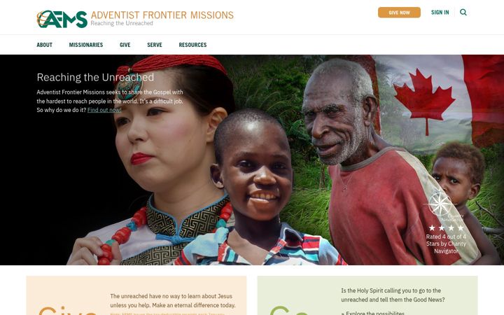 Screenshot of afmsociety.ca