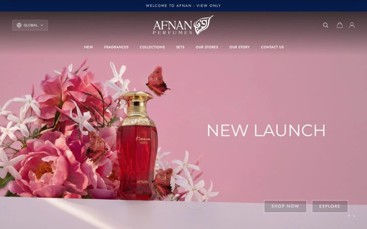 Kuvakaappaus sivustosta afnan.com