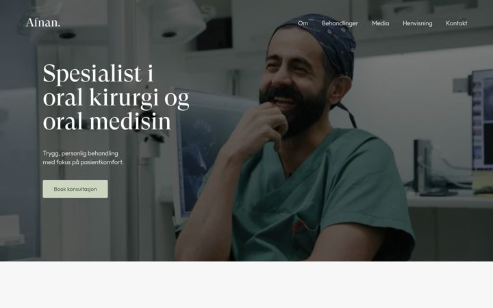 Snímek obrazovky afnan.no