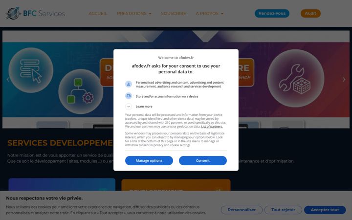 Screenshot of afodev.fr