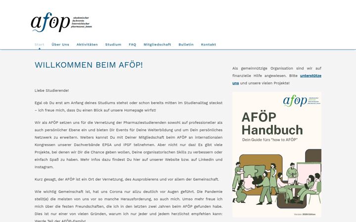 Screenshot of afoep.at