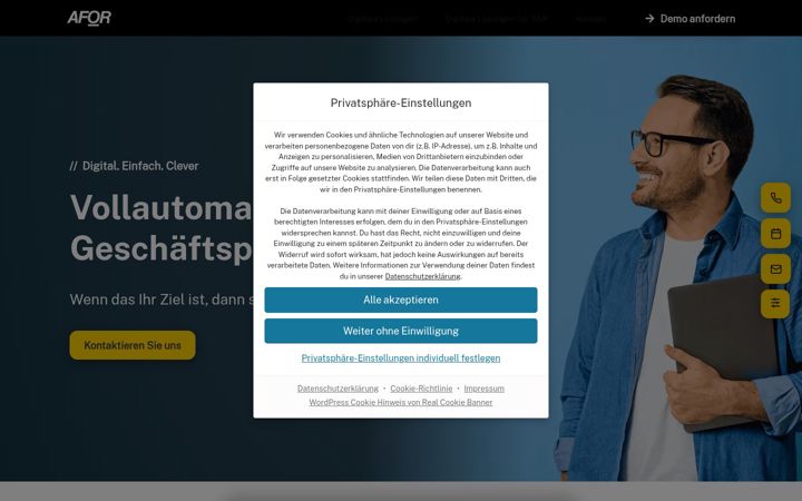Screenshot of afor.com