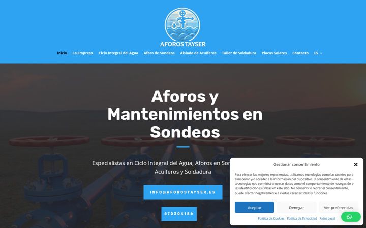 Screenshot of aforostayser.es