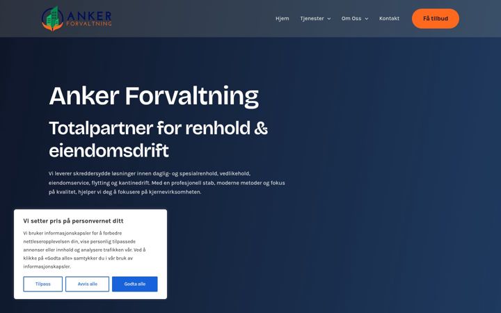 Screenshot of aforvalt.no