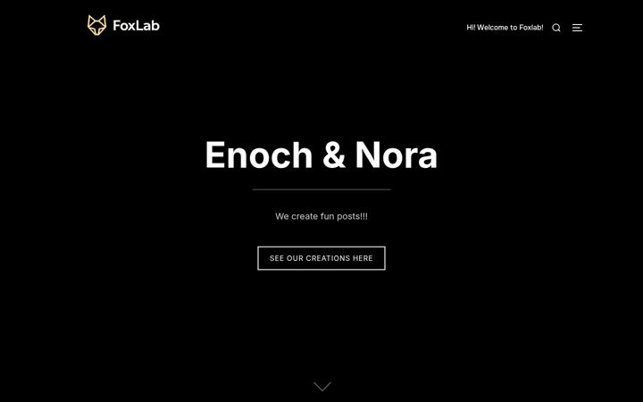 Screenshot of afox.ca