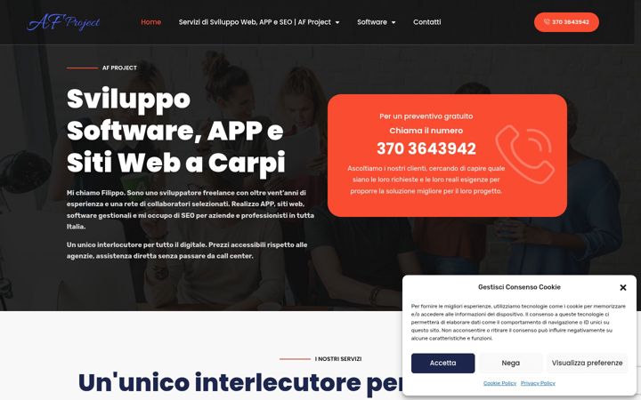 Screenshot of afproject.eu