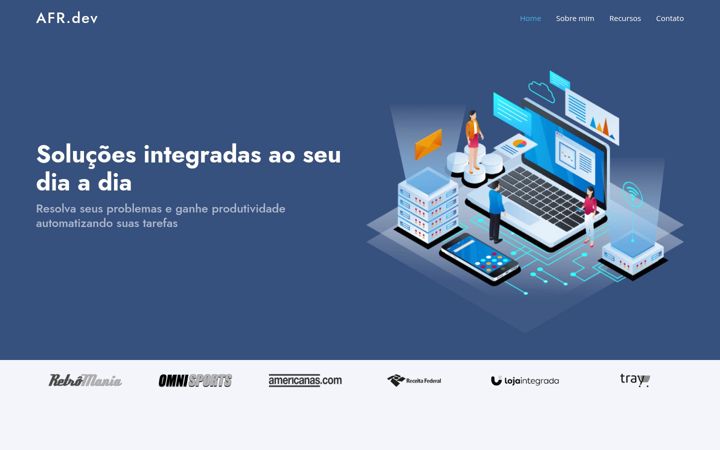 Screenshot of afr.dev.br