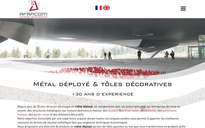 Screenshot of afracom.fr