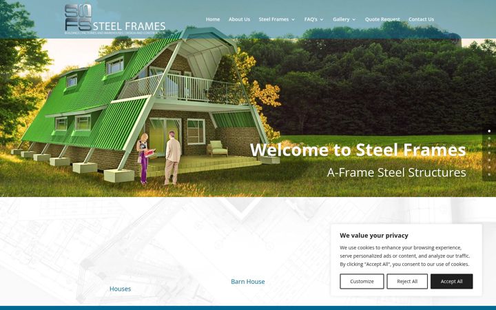 Screenshot ta' aframe.co.za