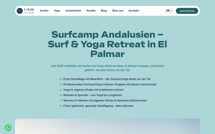 Screenshot of aframe.de