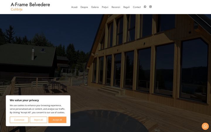 Screenshot of aframebelvedere.ro