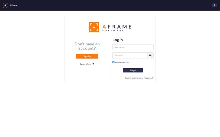 Screenshot of aframeonline.com