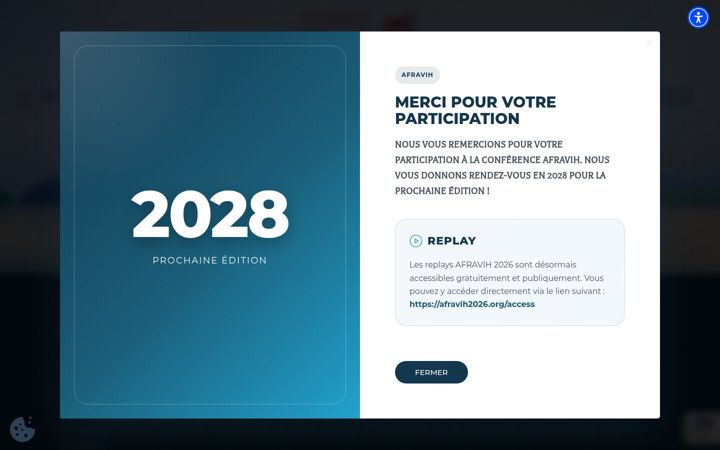 Screenshot di afravih2026.org