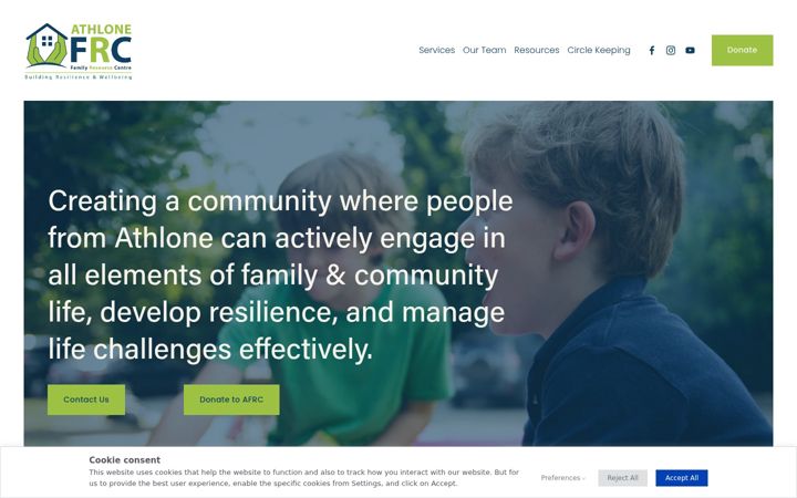 Screenshot of afrc.ie
