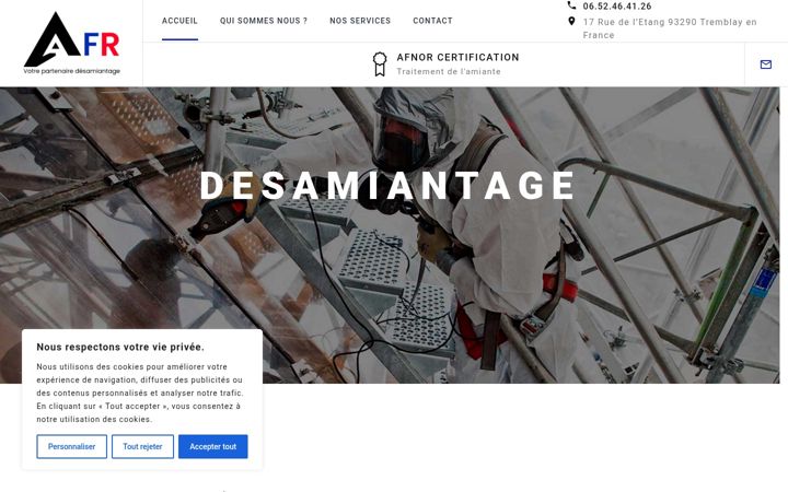 Screenshot of afrdesamiantage.fr