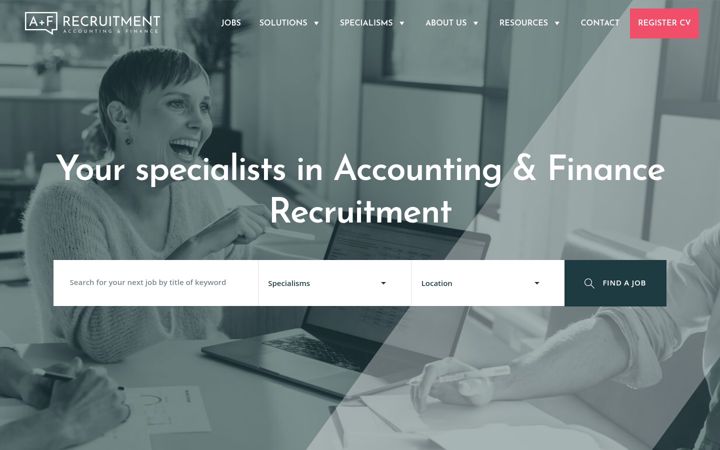 Screenshot of afrecruitment.ie