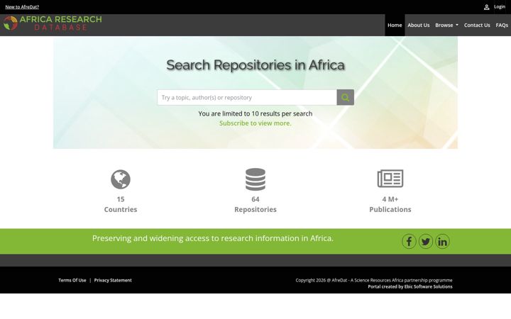 Screenshot of afredat.com