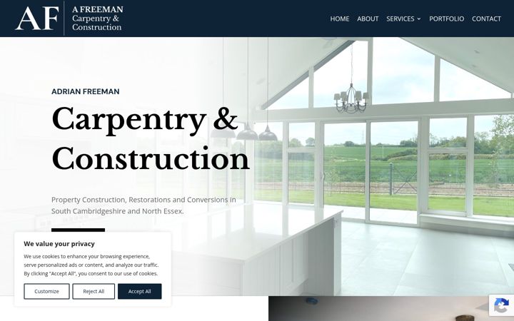 Ekrānuzņēmums no afreemanltd.co.uk
