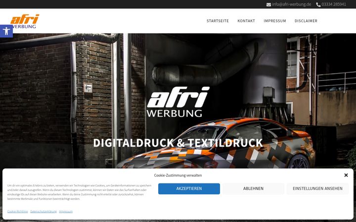 Képernyőkép: afri-werbung.de