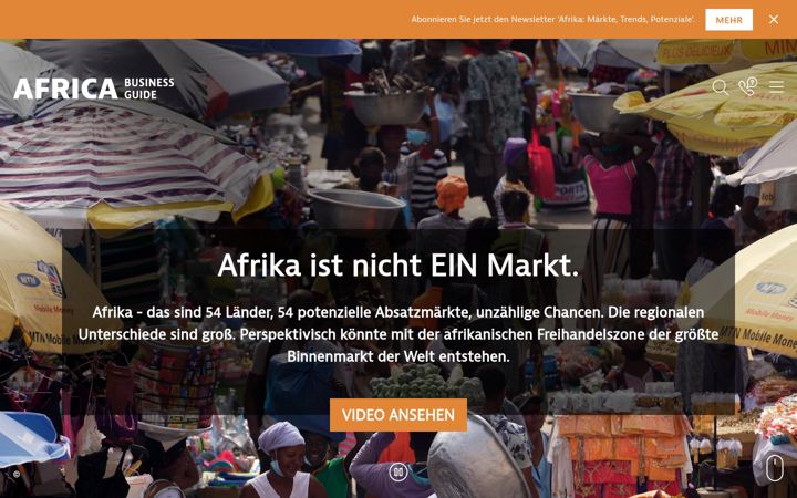 Screenshot of africa-business-guide.de