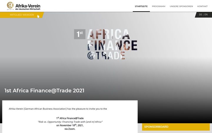 Screenshot of africa-finance.de