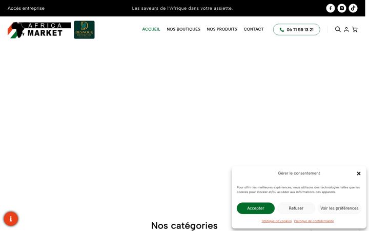 Screenshot of africa-market.fr
