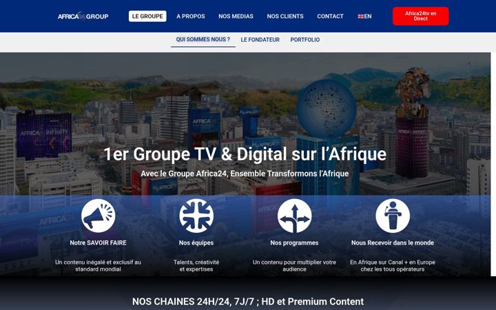 Screenshot of africa24group.com