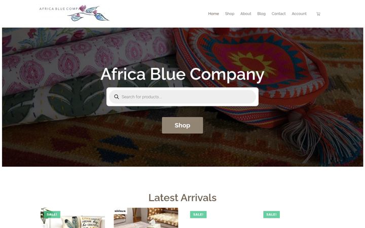 Screenshot of africabluecompany.com