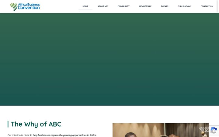 Screenshot of africabusinessconvention.com